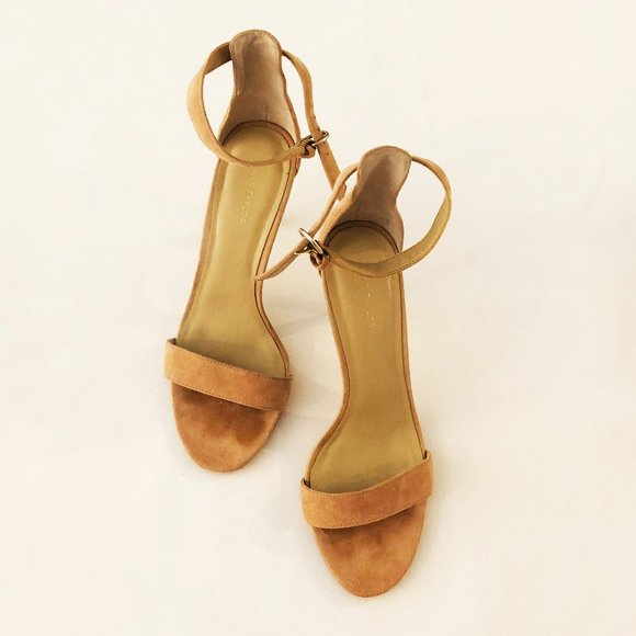 Ann Taylor Suede Sandals 3.5" heel - Picture 1 of 4
